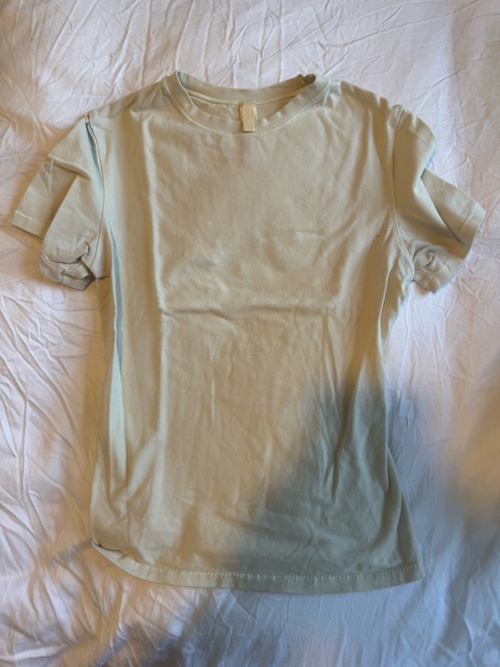 SKIMS Short Sleeve Tee in Light Sage